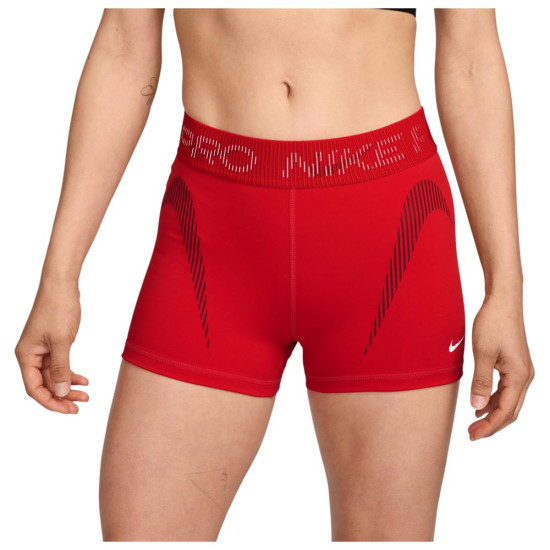 Nike Γυναικείο σορτς-κολάν Pro Mid-Rise 3'' Graphic Biker Shorts